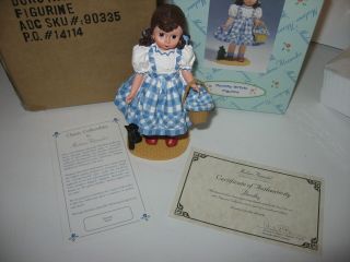 c1999 Madame Alexander Wizard of Oz Dorothy w/ Toto Figurine w/ Box Papers 2