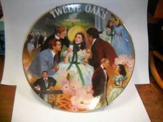 1994 Bradford Plate Musical Box Gone With The Wind Scarlett Belle Of Twelve Oaks