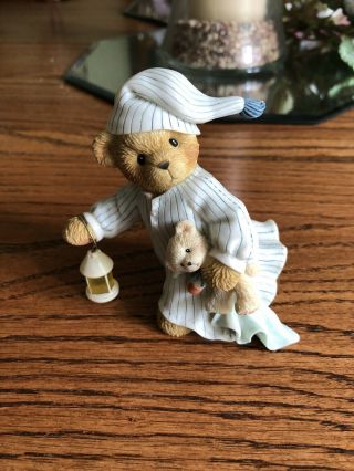 Cherished Teddies Bear Figurine Wee Willie Winkie Nursery Rhyme Pajamas Boy