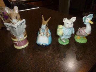Set Of 4 Royal Albert Beatrix Potter Figurines