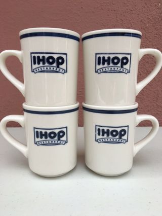 4 Vintage Ihop Mugs Cup International House Of Pancakes Restaurant Ware Vertex 1
