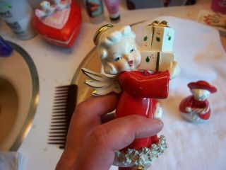 3 vintage 1950s Betty Grable like Christmas angel figurines Japan Fine Quality A 6