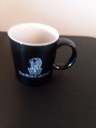 The Ritz Carlton Coffee Cup Mug Tea Black White Ceramic Luxury Hotel Oneida