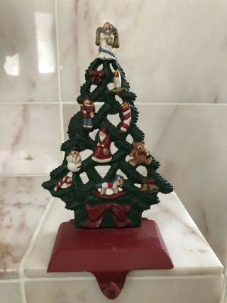 Midwest Cannon Falls Christmas Tree With Angel Stocking Holder Cast Iron