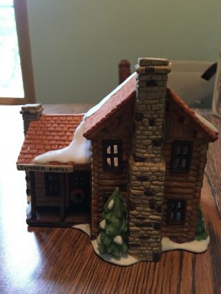 Department 56 England Village Collectibles “timber Knoll Log Cabin”