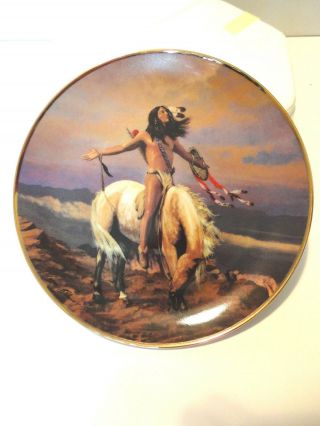 Franklin {collectible Plate} Spirit Of The Skies; Western Heritage Museum