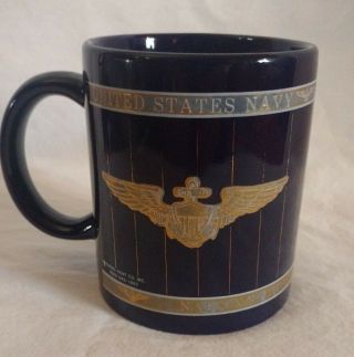 National Museum Of Naval Aviation 12oz Mug Cup Glass United States Navy 3 3/4 