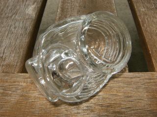 Vintage Clear Glass Bird Cage Feeder/seed/water Cup/bowl