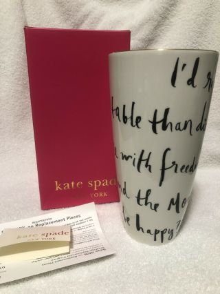 Kate Spade Daisy Place Wit And Wisdom Vase I 