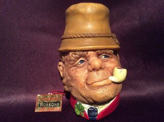 Vintage Bossons Chalkware Head “paddy” 1969 Made In England