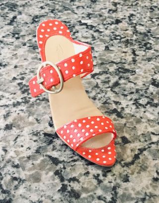 Just The Right Shoe By Raine “cherry” Sandal Heel - No Box - Step Into Summer