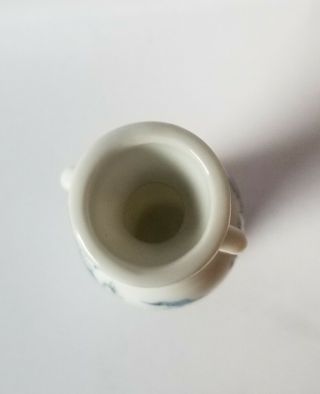 Vintage Japanese White Porcelain Miniature Vase w/ Dragon Picture 1980 FP 3