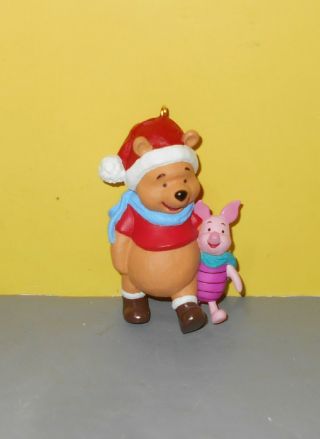 Hallmark Ornament Winnie The Pooh And Piglet Disney Skating With Pooh