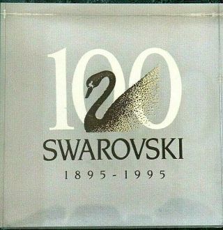 Swarovski 100 year anniversary Dealer Plaque 1895 - 1995 (3 1/8 