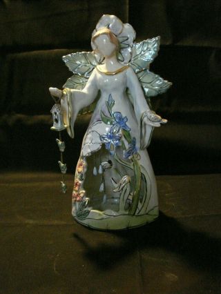Summer Ceramic Angel - Blue Sky Clayworks By Heather Goldminc