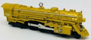 2016 Gold 773 Hudson Steam Locomotive Hallmark Ornament Lionel Trains Limited