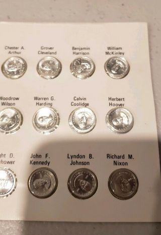 The Franklin Presidential Mini Coin Set First Edition Sterling Silver 3