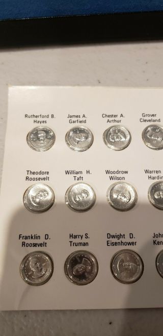 The Franklin Presidential Mini Coin Set First Edition Sterling Silver 4