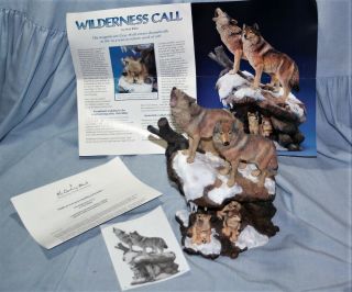 Danbury WILDERNESS CALL - NICK BIBBY Figurine - Spirit of the Wolf - 3
