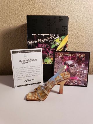 Just The Right Shoe 2006 Intrigue In Champagne Includes Box & Guc