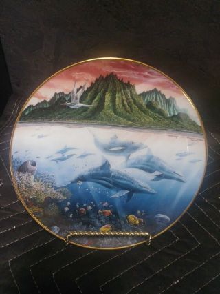 Hawaiian Muses - Underwater Paradise Collector Plate By Robert Lyn Nelson
