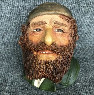 Legend Products “fagin” Chalkware Head Signed F.  Wright Made In England 1985 Euc
