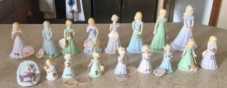Enesco Growing Up Birthday Girls Ages 1 - 16,  Baby - Complete Set Blonde Hair