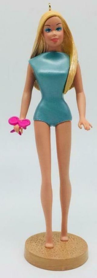 2003 Malibu Barbie Hallmark Ornament Tan Swimming Suit 1971 10