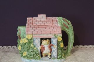 Beatrix Potter Jeremy Fisher Ornamental Teapot Enesco Border Fine Arts