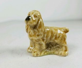 Miniature Dog Figurine (wade Red Rose Tea Porcelain) Whimsies Tan Cocker