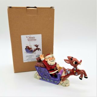Jim Shore Santa and Rudolph The Red Nosed Reindeer Christmas Ornament 2015 2