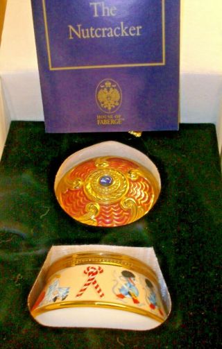 House Of Faberge Franklin - - The Nutcracker - Porcelain Music Box