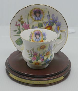 1996 Avon Albee Honor Society Queens English Bone China Cup & Saucer W Base