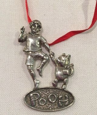Hand & Hammer Disney " Pooh " Vintage Sterling Silver 925 Ornament 15.  2 Grams