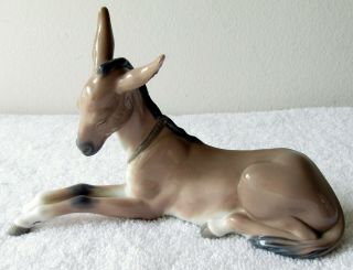Lladro Nativity Figurine Donkey 4679 H Cond.  No Box 6.  5 " Long