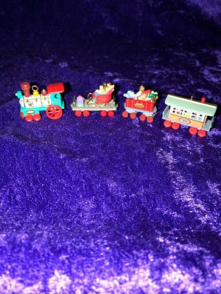Hallmark 1989 Noel R.  R.  Miniature Train Mini Ornaments.  No Boxes