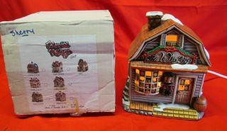 Lefton Colonial Christmas Village " The Wig Shop " With Deed 07480 Mib 1990