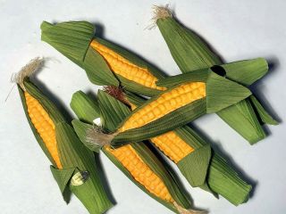 Longaberger Faux Ear Corn For The J W Miniature Corn Basket 6 Count