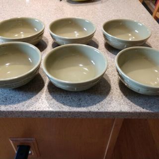 Longaberger Sage Green Cereal Bowls