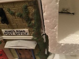 Dept 56 Dickens Village King ' s Road Post Office 58017 W/ Box,  Cord & Sign 3