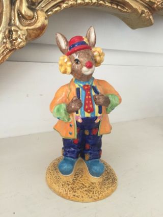 Royal Doulton Bunnykins Clarence The Clown Bunny England