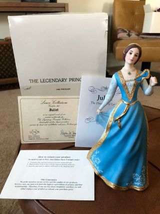 Lenox Juliet The Legendary Princesses Porcelain Figurine W/