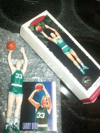 Nib 1996 Hallmark Ornament " Larry Bird Hoop Stars " Basketball Boston Celtics Nba