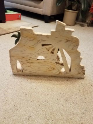 Roman inc.  Panorama bleached wood look Nativity stand 2