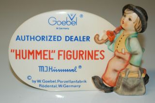Vintage Hummel Hum 187 A " Authorized Dealer Sign " 1972 - 79 Trademark 5