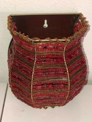 Partylite Moroccan Spice Beaded Tealight Holder Wall Sconce