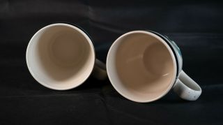 2 Folk Craft Stoneware Coffee Mug Cups Loon Lake Duck Waterfowl Scotty Z 4