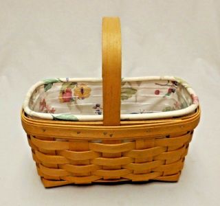 Longaberger 2000 Candle Basket Combo With Liner And Protector