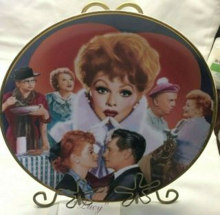 I Love Lucy 1992 Commemorative Lucille Ball Collector Plate 9 - 1/4 " Box W/coa