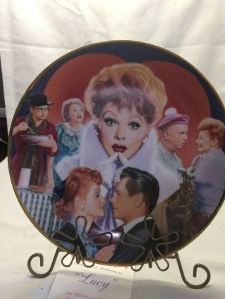 I LOVE LUCY 1992 COMMEMORATIVE LUCILLE BALL COLLECTOR PLATE 9 - 1/4 